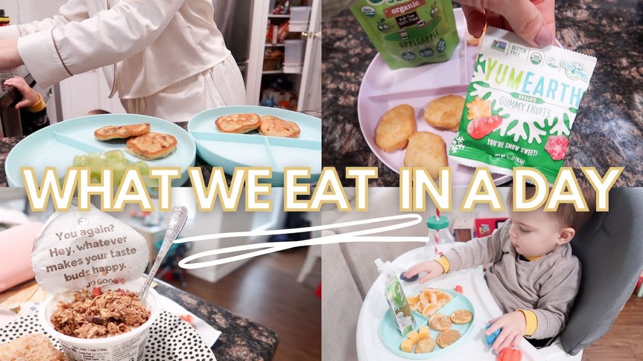 WHAT WE EAT IN A DAY MOM + TODDLERS 🍴💕 | REAL LIFE | no specific diet, survival status | KAYLA BUELL