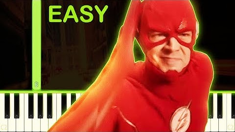 THE FLASH Final Run Theme Song - EASY Piano Tutorial
