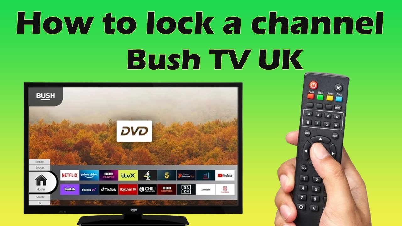 How to lock a channel on Bush TV UK support - YouTube