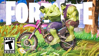 DOIS HULKS + UMA MOTO = ? - FORTNITE CAPITULO 4