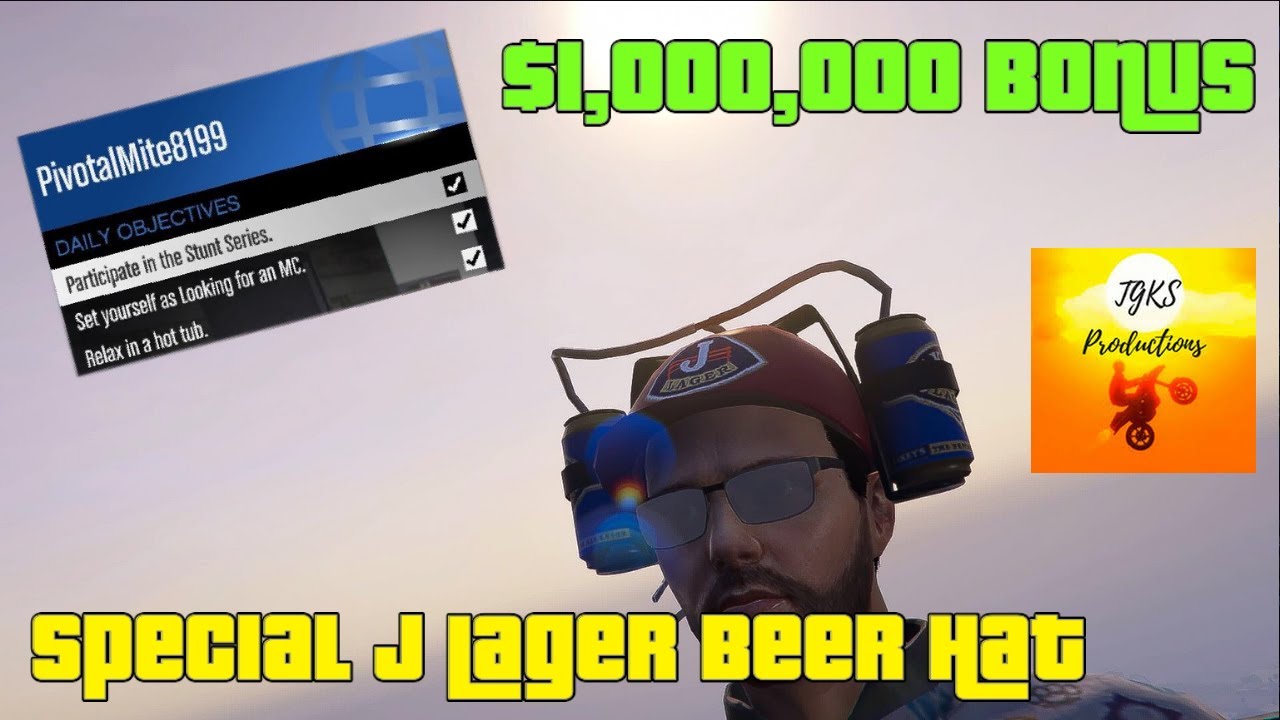 GTA Online Daily Objectives 1,000,000 Bonus and Exclusive J Lager Beer