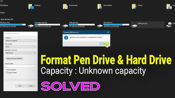 [Solved] Windows was unable to complete the format | You need to format the disk in drive before use