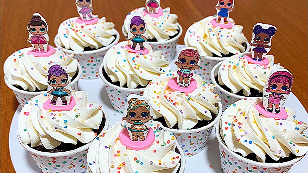 LoL Bebek Cupcake/Kapkek nasıl yapılır/Parti masaları artık herkes eğlenceli ve çok kolay süsleyecek
