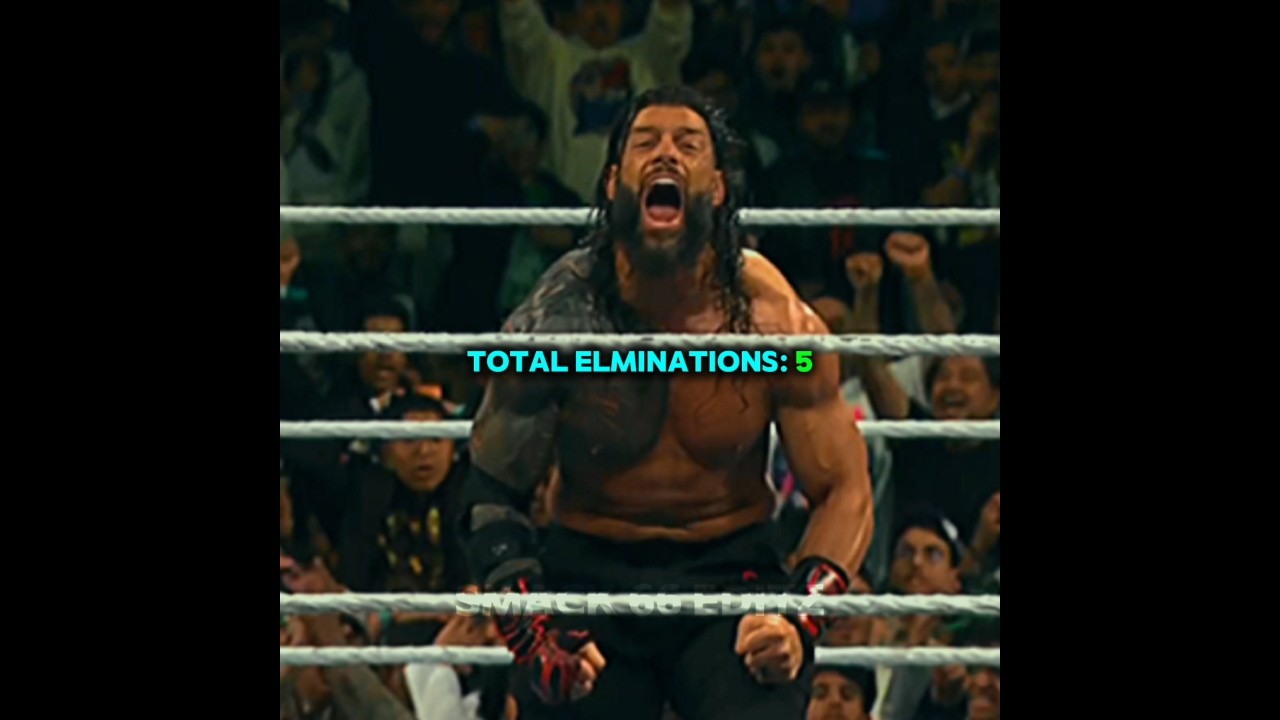 Roman Reigns Royal Rumble Elminations Record 💀