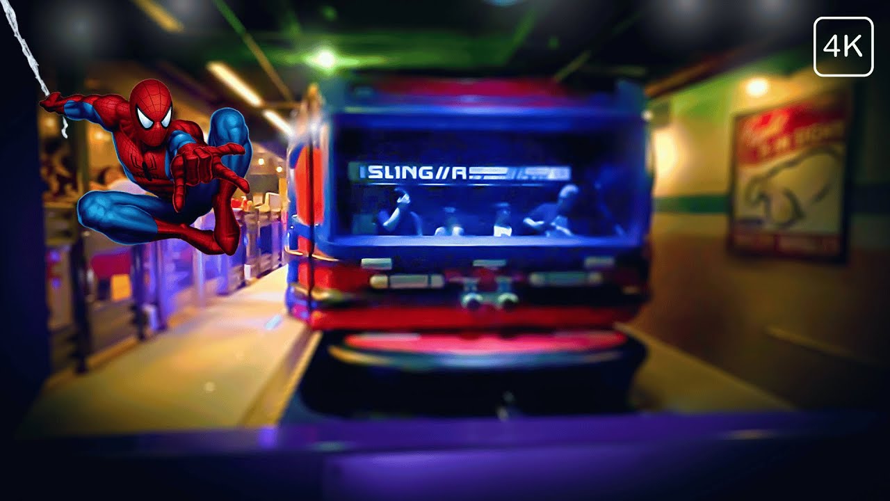 🕸️ WEB SLINGERS A SpiderMan Adventure Disney California Adventure Full Ride POV