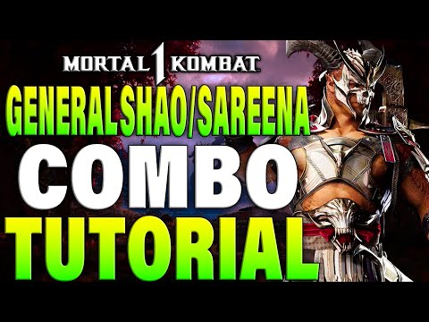 Mortal Kombat 1 General Shao Combos Sareena Kameo - MK1 General Shao Sareena Combo Tutorial