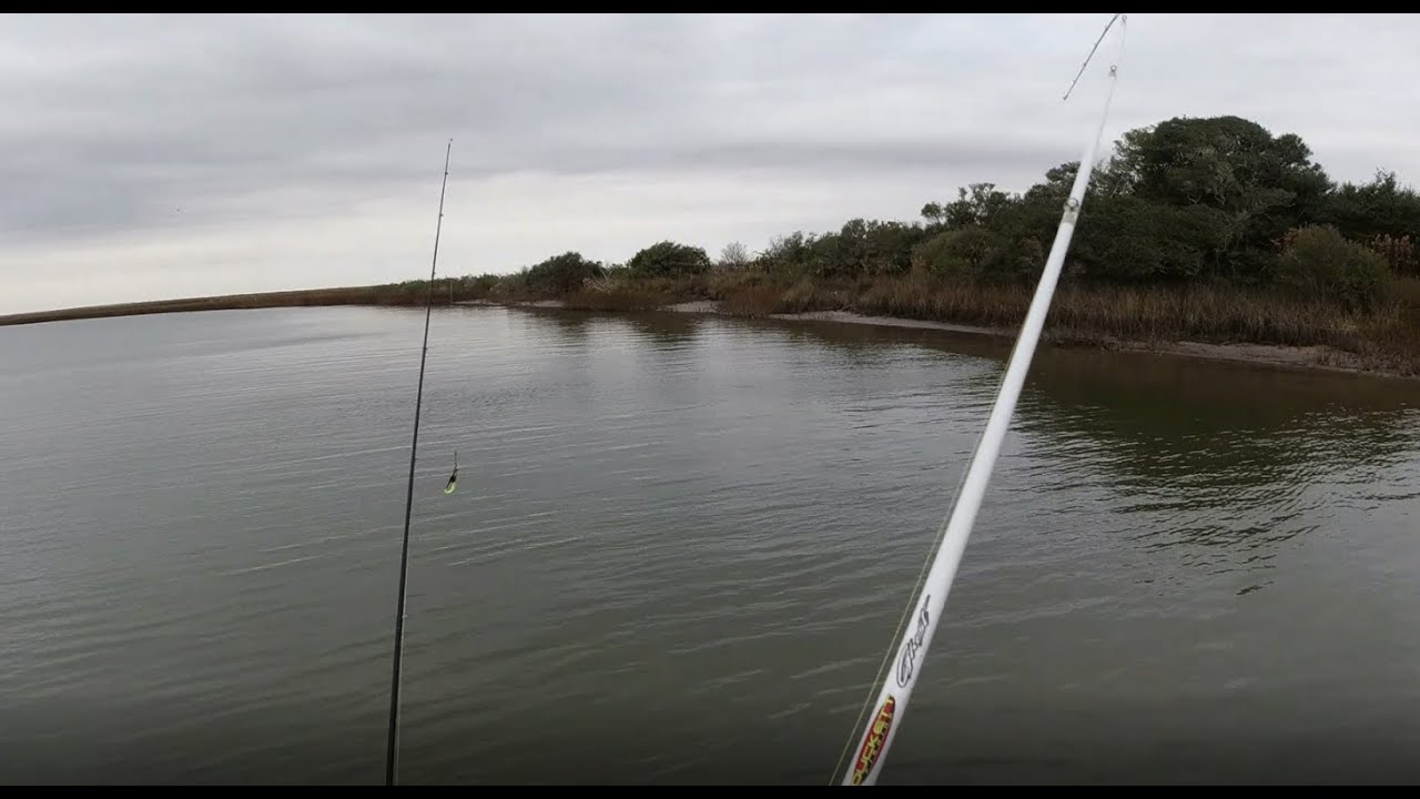West Bay Fishing Windy Day Flounder DJI Osmo Action First use YouTube