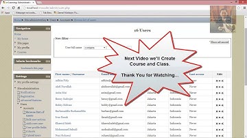 Video Tutorial pembuatan E-Learning dengan CMS Moodle