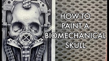 How-To Airbrush a Biomechanical Skull Part 2