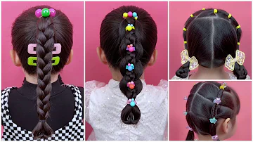 4 Very Easy Hair Styles for Girls  | Styling Tips For Kids
