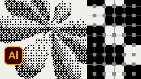 How To Create Vector Bitmap Effect With Paths In Illustrator