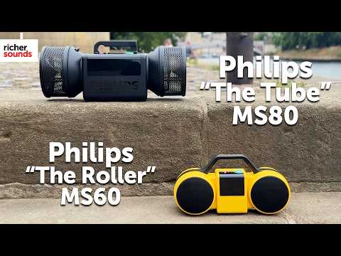 Philips Sound "The Roller" and "The Tube" '80s-Inspired Bluetooth Party Speakers | Richer Sounds