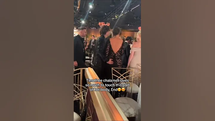 Timothée Chalamet grabs Kylie Jenner’s bum at Golden Globes! #shorts