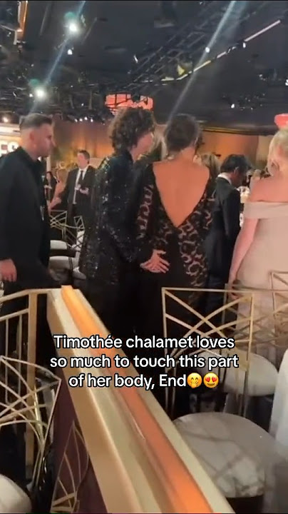 Timothée Chalamet grabs Kylie Jenner’s bum at Golden Globes! #shorts