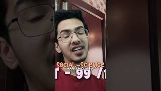 99 In Social Science Class 10 😱 #cbse #studyvlog #minivlog #ytshorts #breakdown #fyp