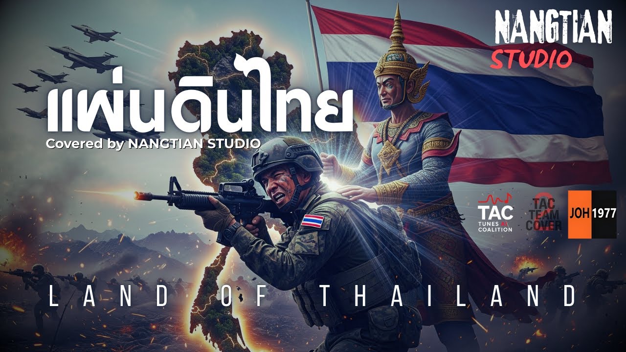 แผ่นดินไทย – โจ๊ะ1977  | Covered by NANGTIAN STUDIO |  เพลงปลุกใจรักชาติ ฮึกเหิมเพื่อปกป้องปฐพี 🇹🇭🔥