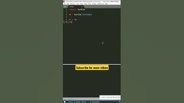 Draw a circle using turtle module in python | python turtle #turtle #shorts #pythonturtle #python