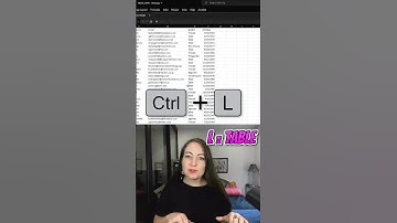 Ctrl + L // Excel Hot-Keys A-Z #shorts