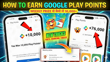 How To Earn Google Play Points🤯 | Google Play Point Weekly Prize Claim Trick | Earn 10K+ Play Points