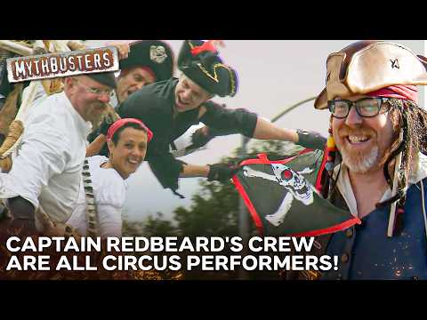 Could Six Pirates Really Swing From A Bone Cage Into Freedom? | MythBusters