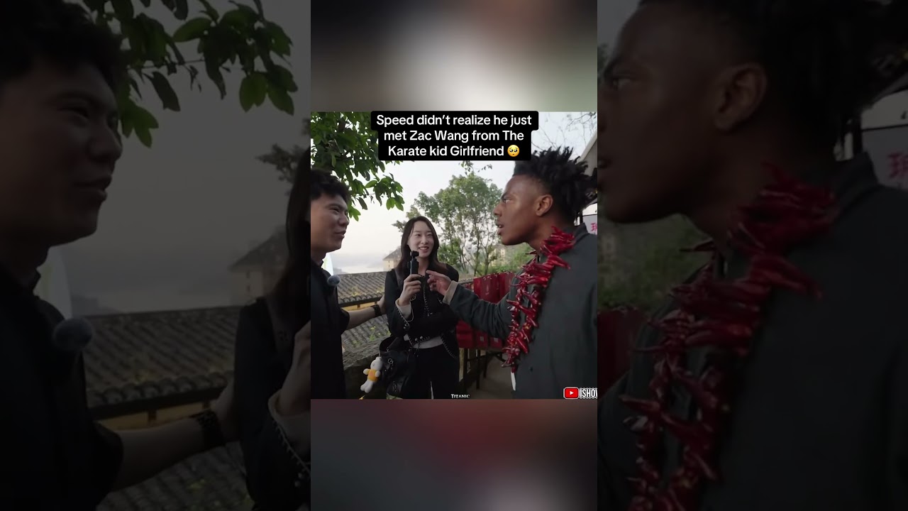 Speed didn't realize he just met Zac Wang from The Karate kid Girlfriend 🥺 