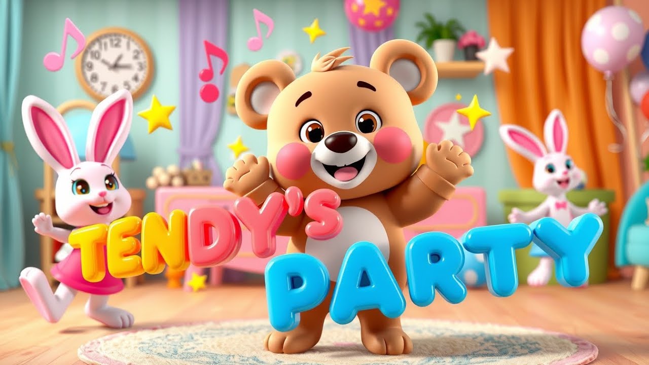 Teddy’s Dance Party 🧸💃 | Fun Kids Poem 