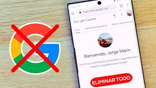 Como ELIMINAR cuenta de GOOGLE, Gmail, YouTube... Como ELIMINAR cuenta de GOOGLE, Gmail, YouTube...