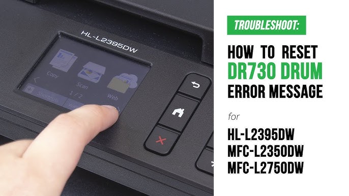 How to reset toner level readings on the Brother DCP-L3550CDW printer range  / TN247 TN243 