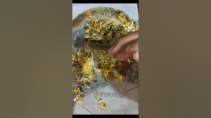 Experimenting with gold leaf.