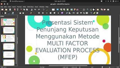 Sistem Penunjang Keputusan Menggunakan Metode Multi Factor Evaluation Process (MFEP)