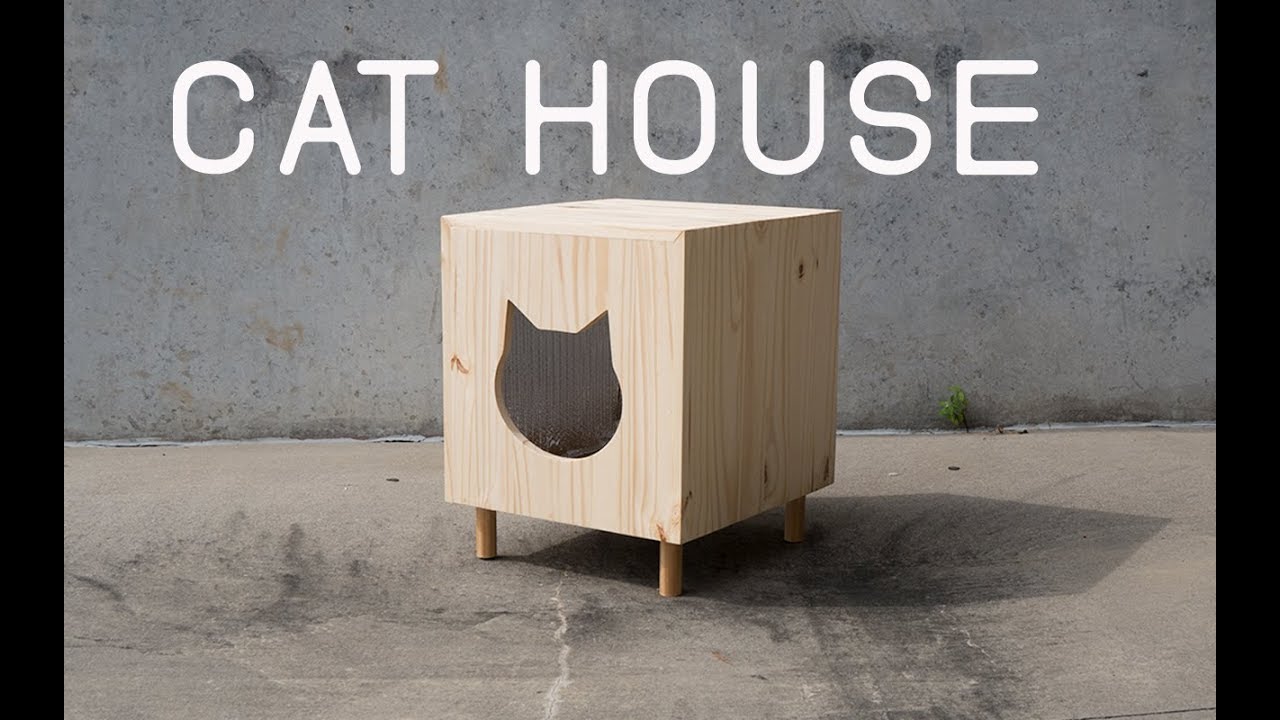 plywood cat house