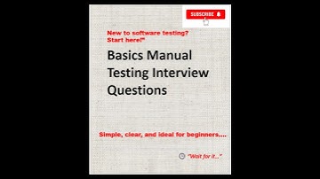 Manual Testing Basics You MUST Know! | Top 22 Basic Manual testing Interview Questions | #shorts