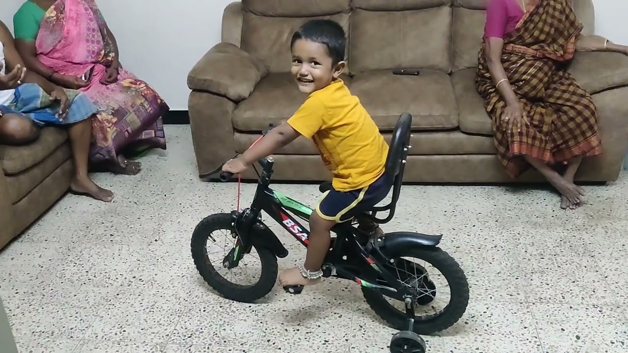 Hemnath 1st time cycling half pedal 07092023