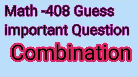 Guess paper math 408 combination II Bs Math semester 4 gcuf affiliated colleges