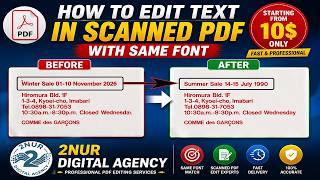 How to edit text in scanned PDF with same font #How #to #edit #text #in #scanned #PDF