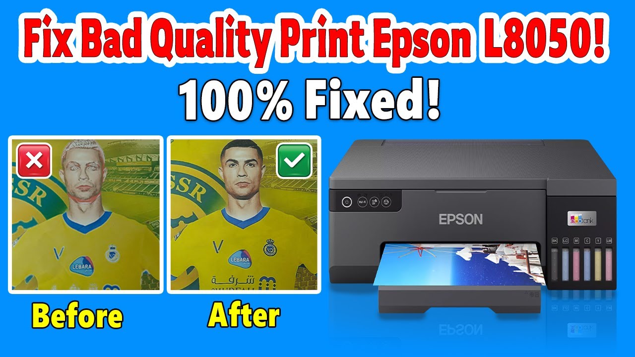 Epson L8050 Printer Fix: How to Resolve Black Ink Not Printing Issue ...