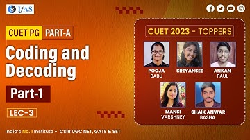 Coding Decoding Reasoning Tricks for CUET PG | IFAS