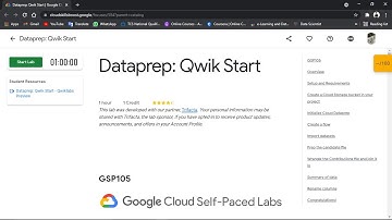Dataprep: Qwik Start || GSP105 || Perform Foundational Data, ML, and AI Tasks in Google Cloud