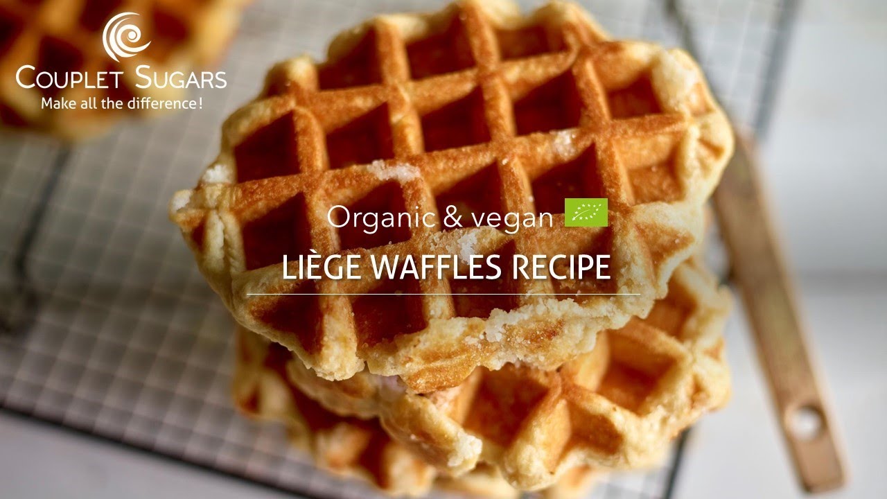 Organic and vegan Liege waffles recipe Pearl sugar & waffle mix YouTube