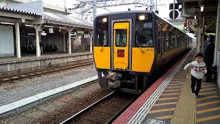 米子駅2番線の特急スーパーおき号新山口行き キハ187系発車