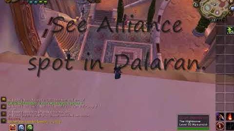 Horde in Alliance spot in Dalaran