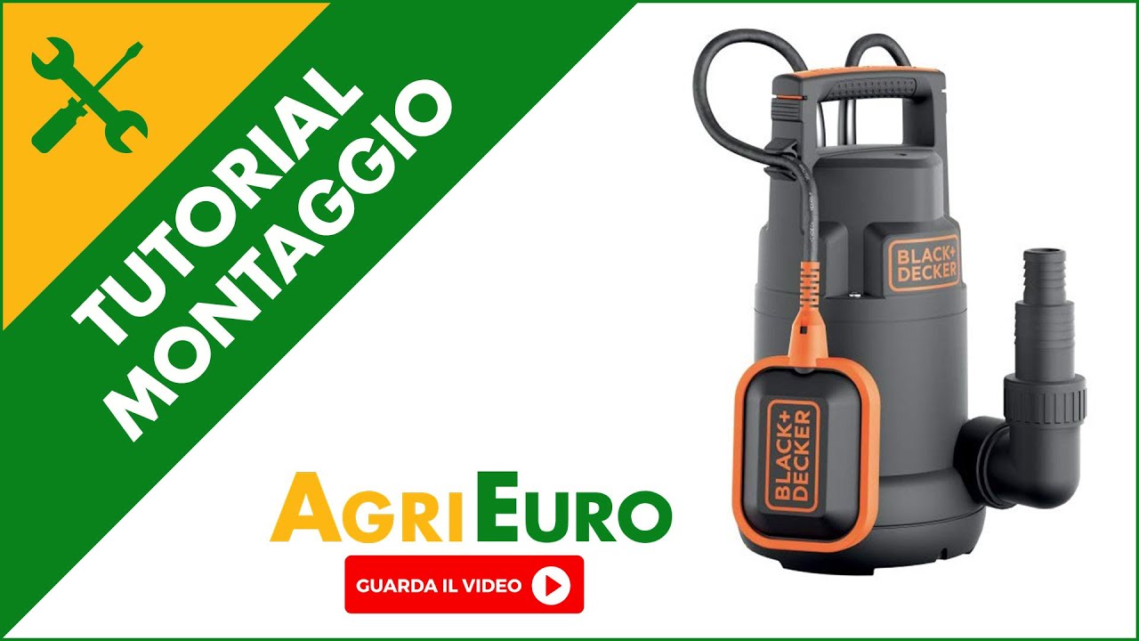 Presentazione Elettropompa sommersa acque chiare Black & Decker BXUP250PCE - a basso consumo - 250W