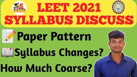 LEET 2021 SYLLABUS DISCUSSION /Leet new syllabus 2021 /Leteral Entry Entrance Test syllabus discuss