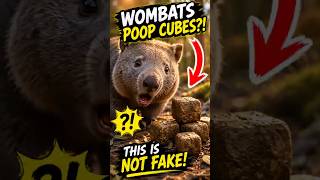 🔥 Wombats Poop CUBES?! 🤯 #Wombat #AnimalFacts #WeirdAnimals