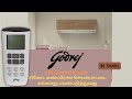 Godrej Inverter AC Remote Buttons Explained in Tamil
