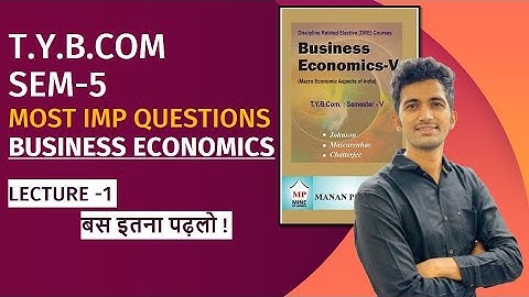 TYBCOM Business Economics semester 5 Important questions 2022