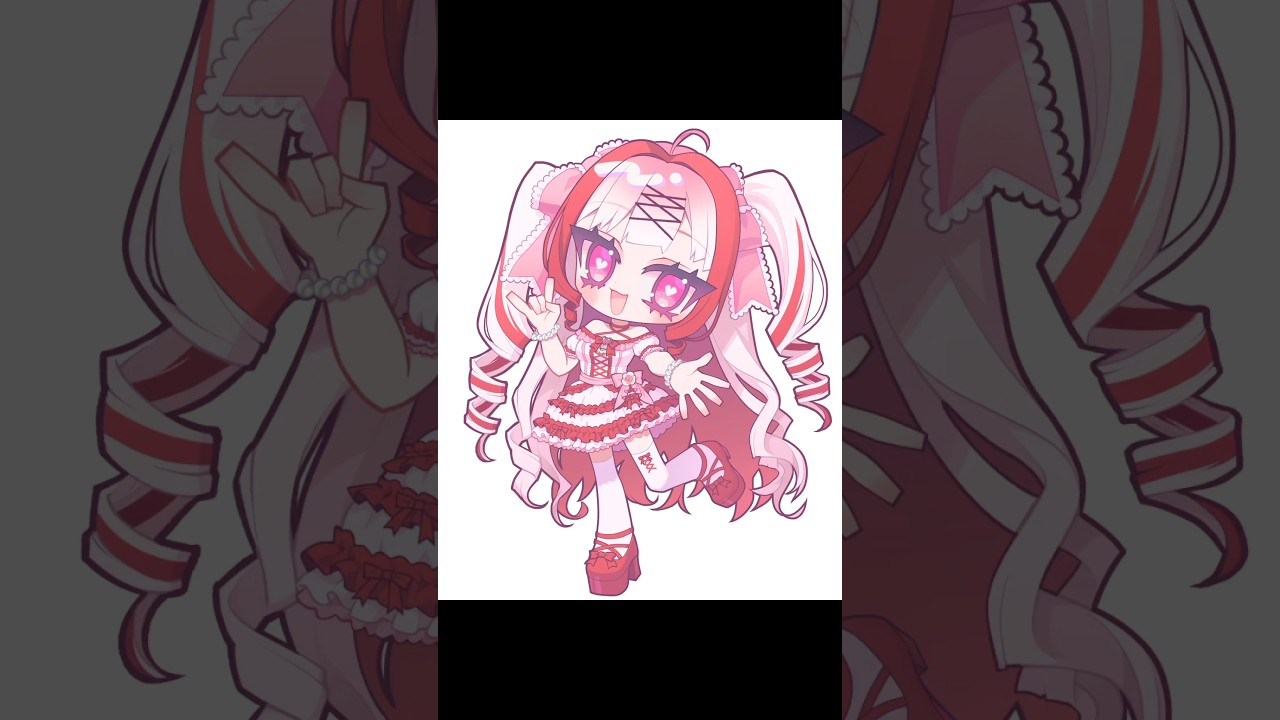 イラストレーターVtuberがSDで自分描いてみた　#個人Vtuber #vtuber #イラスト #セルフ受肉 #メイキング #タイムラプス #イラストメイキング