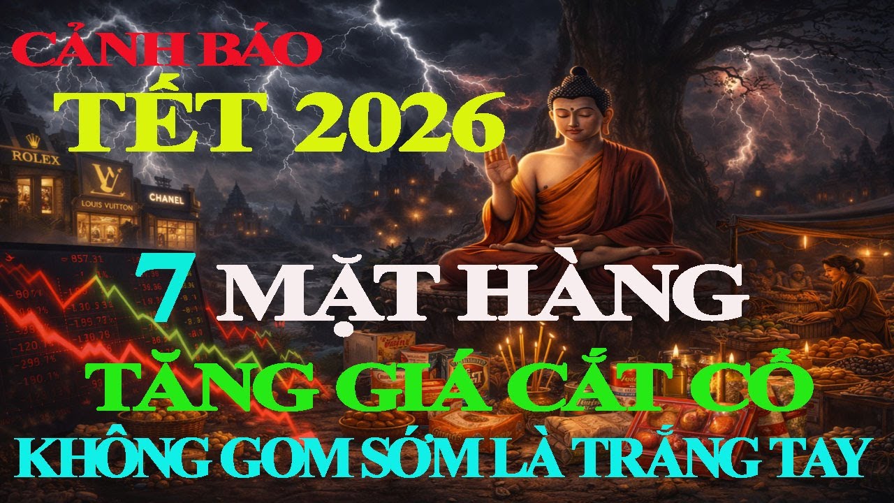 CẤP BÁO TẾT 2026: 7 mặt hàng bắt buộc phải mua trước tết,mua trễ là hết sạch,giá lại càng lên cao.!