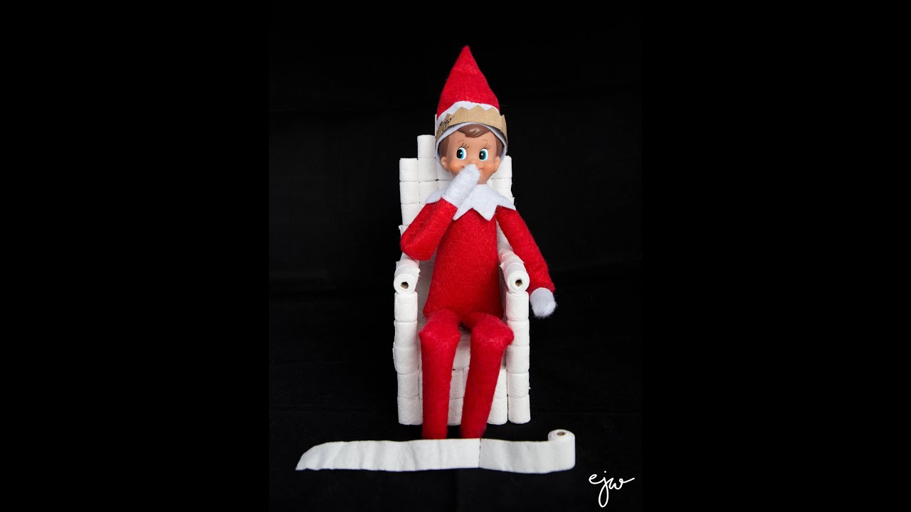 DIY | Elf on shelf Toilet paper throne 