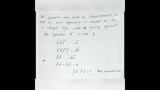 Space inversion : Conservation of parity /Quantum mechanics/ MSc Physics